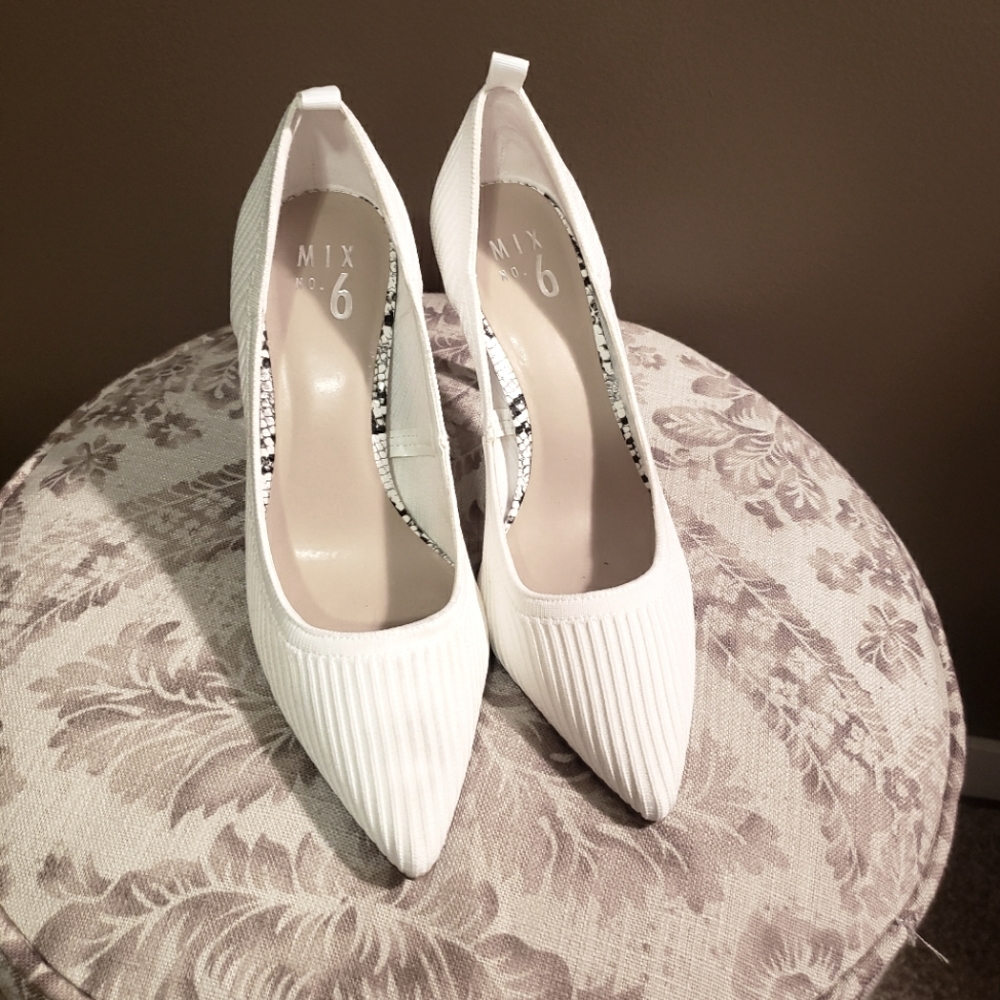 Mix No. 6 White Heels